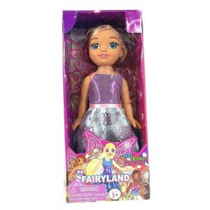 Fairyland Doll Best Friend Forever Blond Hair Blue Eyes Sparkly Wings 11 Inches